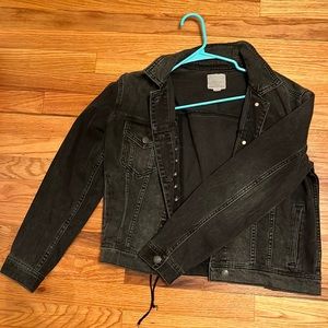 Black denim jacket women’s M